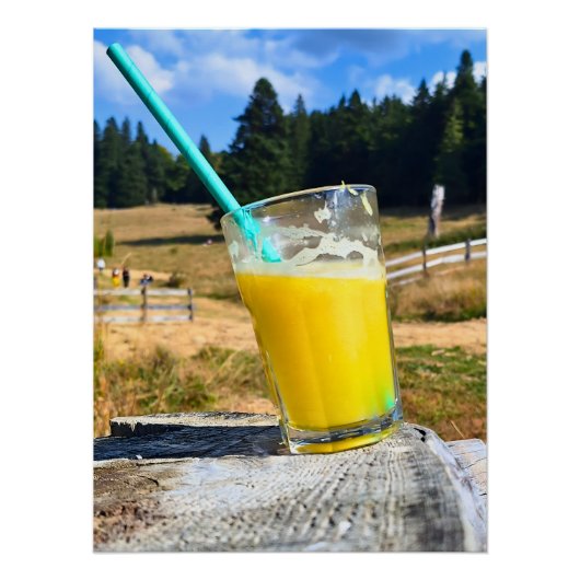 Orange Juice Outdoors – 自然の森の写真 ポスター (正面)