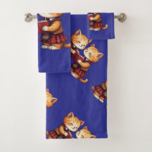 Orange Kitties Reading Burns Night