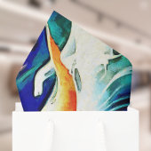 Orange Koi Fish in a Great Wave Japanese Style   薄葉紙