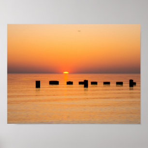 Orange Lake Sunrise ポスター