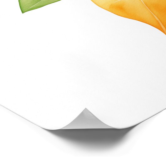 Orange Leaf ポスター (角)