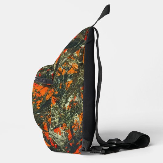 Orange Leaf Camouflage  スリングバッグ (右)