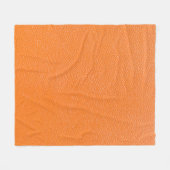 Orange leather pattern texture backgroundleather,t フリースブランケット (正面(横))