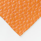 Orange leather pattern texture backgroundleather,t フリースブランケット (角)