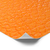 Orange leather pattern texture backgroundleather,t ポスター (角)