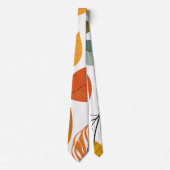 Orange Leaves Neck Tie ネクタイ (正面)