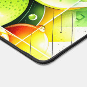 Orange Lemon Botanical Citrus Geometric デスクマット (コーナー)