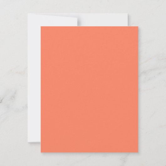 Orange Lily Flower Art Note Card Set ノートカード (裏面)