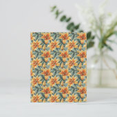 Orange Lily & Sage Background Scrapbook Paper (スタンド正面)