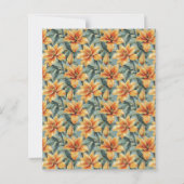 Orange Lily & Sage Background Scrapbook Paper (正面)