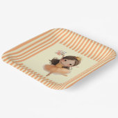 Orange Little Princess Ball  ペーパープレート (傾斜あり)