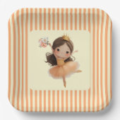 Orange Little Princess Ball  ペーパープレート (正面)