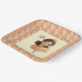 Orange Little Princess Ball  ペーパープレート (傾斜あり)