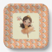 Orange Little Princess Ball  ペーパープレート (正面)