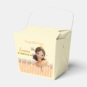 Orange Little Princess Ball Favor Box フェイバーボックス (正面サイド)
