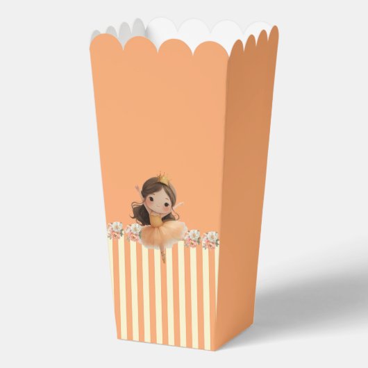 Orange Little Princess Ball Favor Box フェイバーボックス (正面)