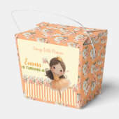 Orange Little Princess Ball Favor Box フェイバーボックス (裏面サイド)