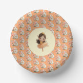 Orange Little Princess Ball Paper Bowls ペーパーボウル (正面)