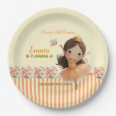 Orange Little Princess Ball Paper Plate ペーパープレート (正面)