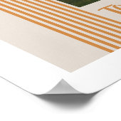 Orange Lombard Lines Arch Custom Photo Art Print ポスター (角)