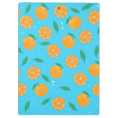 Orange Love, Notizbuch mit sommerlichem Motiv クリップボード (裏面)