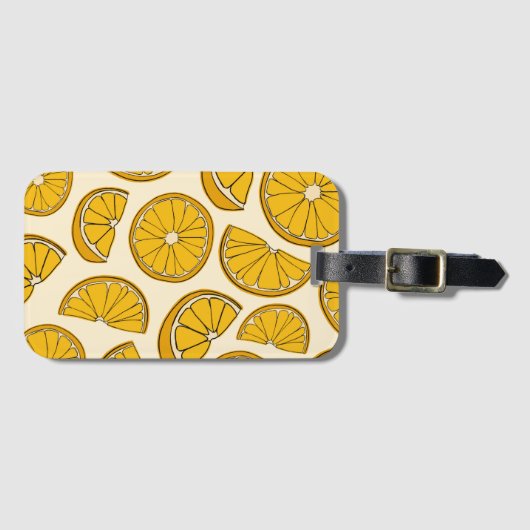 Orange Luggage Tag ラゲッジタグ (正面横)