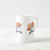 Orange Lychnis Redoute  ボーンチャイナマグカップ (正面右)