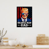 orange man rad , pro trump ポスター (キッチン)