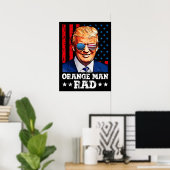 orange man rad , pro trump ポスター (ホームオフィス)