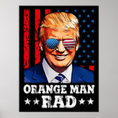 orange man rad , pro trump ポスター (正面)