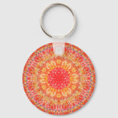 Orange Mandala key ring キーホルダー (正面)