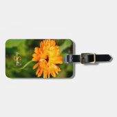 Orange Marigold Luggage tag ラゲッジタグ (正面横)