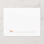 Orange Math Graduation Party Advice for Graduate エンクロージャーカード (裏面)