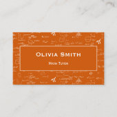 Orange Math Tutor Teacher Formula 名刺 (正面)