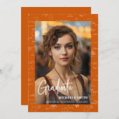 Orange Mathematics Photo Graduate Class of 2026 案内状 (正面/裏面)