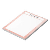 Orange Minimalist Custom Notepad | Cute Gift ノートパッド (回転)