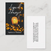 Orange Mixed Cocktail | Mood Lighting 名刺 (正面/裏面)