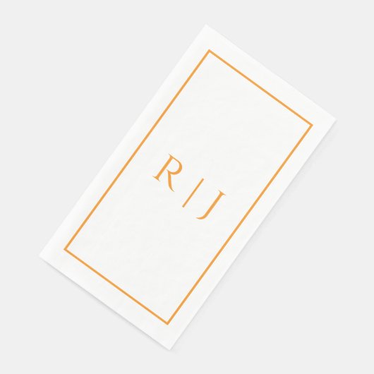 Orange Monogram Spring Summer Elegant Wedding (コーナー)