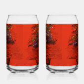 Orange Moon Landscape ガラス缶 (左)