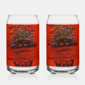 Orange Moon Landscape ガラス缶 (裏面)