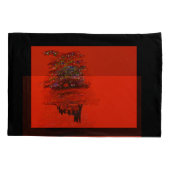 Orange Moon Landscape Pillowcases 枕カバー (裏面-左)
