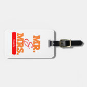 Orange Mr & Mrs ラゲッジタグ (正面横)