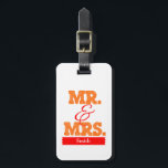Orange Mr & Mrs ラゲッジタグ<br><div class="desc">Orange Mr & Mrs</div>