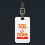 Orange Mr & Mrs ラゲッジタグ<br><div class="desc">Orange Mr & Mrs</div>