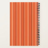 Orange My Diary by Me ストライプの Journal ノートブック (裏面)
