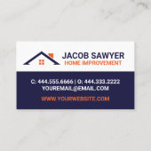 Orange & Navy Home Improvement名刺 名刺 (裏面)