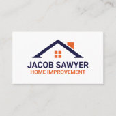 Orange & Navy Home Improvement名刺 名刺 (正面)