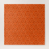 Orange Nested Hexagons Jigsaw Puzzle ジグソーパズル (縦)