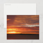 Orange Ocean Sunset Photography  ポストカード (正面/裏面)