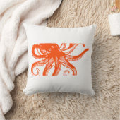 Orange Octopus  クッション (ブランケット)